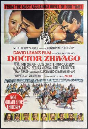 Doctor Zhivago Poster One Sheet Original RARE First Release 1966