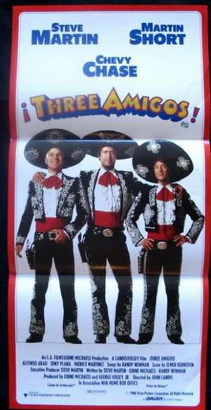 Three Amigos Daybill Movie poster