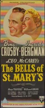 The Bells Of St.Mary's Movie Poster Original Daybill 1945 Bing Crosby Ingrid Bergman