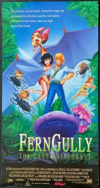 Fern Gully The Last Rainforest Poster Original Daybill 1992 Environment