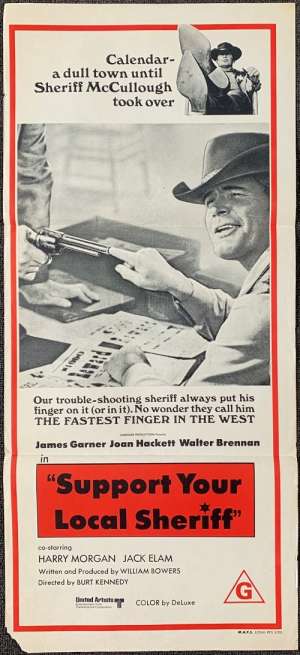 Support Your Local Sheriff James Garner Daybill Movie poster