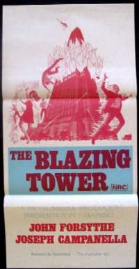 The Blazing Tower Daybill Movie Poster Original
