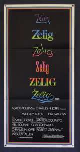 Zelig Poster Daybill Original 1983 Woody Allen Mia Farrow