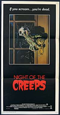 Night Of The Creeps poster Daybill Jason Lively Zombies Horror