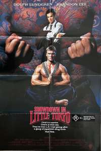 Showdown In Little Tokyo Poster Original One Sheet 1991 Brandon Lee