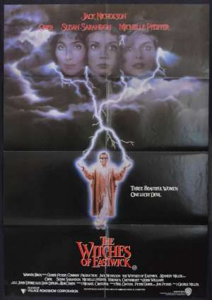 The Witches Of Eastwick Poster Original One Sheet 1987 Jack Nicholson Cher