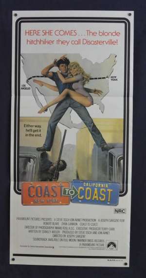 Coast To Coast 1980 Daybill Movie poster Dyan Cannon