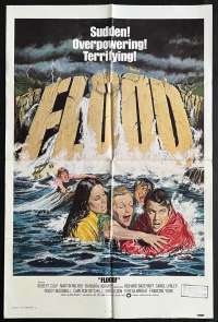 Flood 1976 One Sheet movie poster Irwin Allen Martin Milner Barbara Hershey