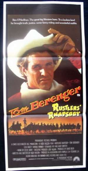 Rustlers&#039; Rhapsody 1985 Tom Berenger Daybill Movie poster