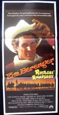 Rustlers' Rhapsody 1985 Tom Berenger Daybill Movie poster