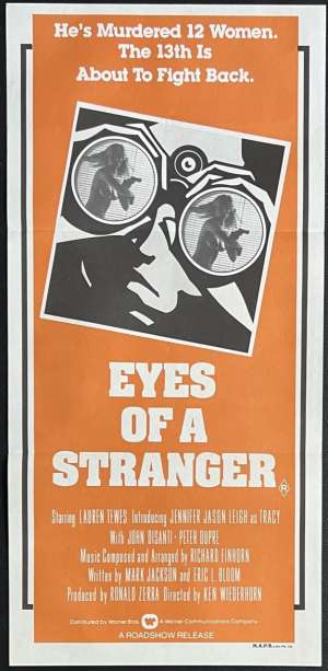 Eyes Of A Stranger Poster Daybill Original 1981 Jennifer Jason Leigh