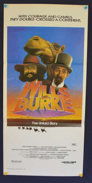Wills And Burke Poster Original Daybill 1985 Garry McDonald Nicole Kidman