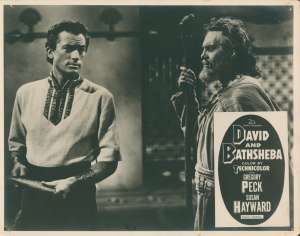 David And Bathsheba Lobby Card 3 Original Australian 11x14 Peck