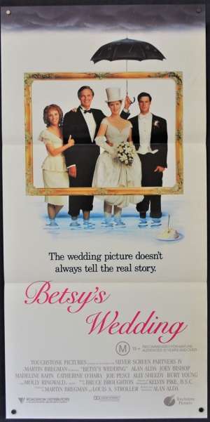 Betsys Wedding Movie Poster Original Daybill 1990 Alan Alda Molly Ringwald