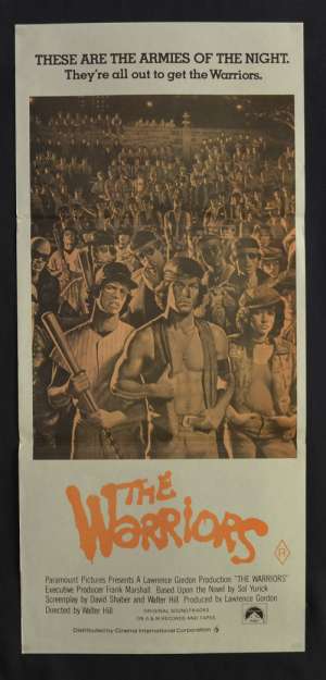 The Warriors 1979 Daybill movie poster 1980&#039;s RI Gangs Walter Hill