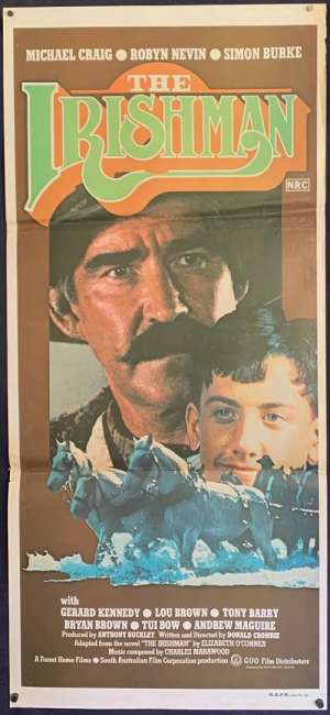 The Irishman Poster Original Daybill 1978 Michael Craig Simon Burke Bryan Brown
