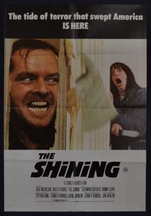 The Shining Poster Original One Sheet 1980 Jack Nicholson Stanley Kubrick