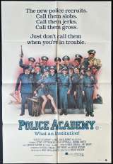 Police Academy Movie Poster Original One Sheet 1984 Steve Guttenberg Struzan Art
