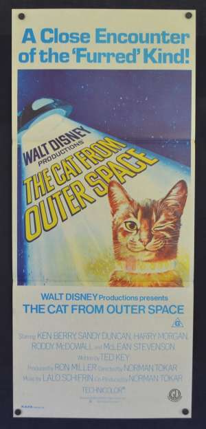 The Cat From Outer Space Poster Original Daybill 1978 Disney Ken Berry