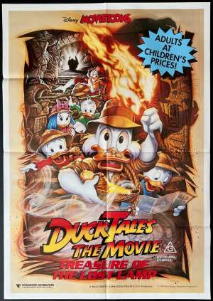 DuckTales The Movie Treasure Of The Lost Lamp Poster Original One Sheet 1990