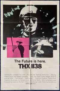 THX 1138 Poster Original USA One Sheet 1971 Robert Duvall George Lucas