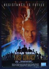 Star Trek First Contact 1996 One Sheet movie poster S/S Patrick Stewart Borg