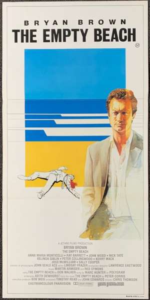 The Empty Beach 1985 movie poster Bryan Brown Australian Daybill