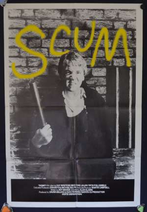 Scum 1980 Movie Poster Original One Sheet Ray Winstone Alan Clarke Prison