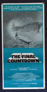 The Final Countdown Movie Poster Original Daybill Rolled Re-Issue Kirk Douglas