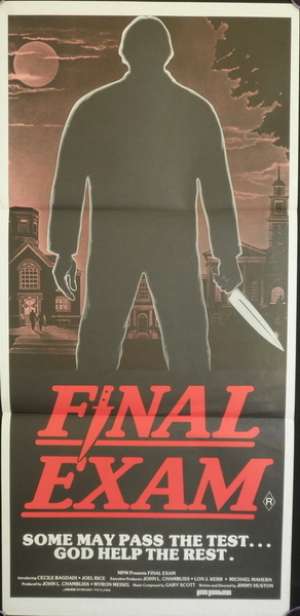 Final Exam 1980 Joel Rice Australian Daybill movie poster