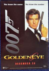 GoldenEye Movie Hand Bill 1995 Pierce Brosnan James Bond Sean Bean