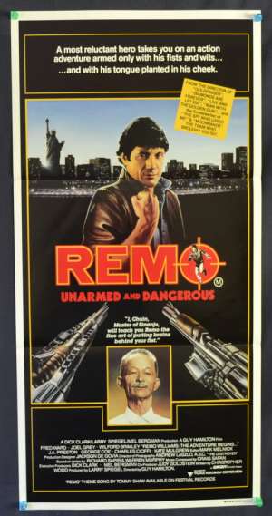 Remo: Unarmed And Dangerous Fred Ward Australian Daybill movie poster