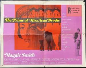 The Prime Of Miss Jean Brodie Poster Original USA Half Sheet 1969