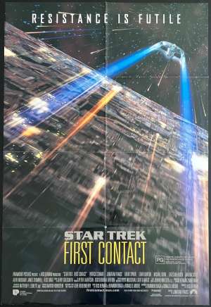 Star Trek First Contact 1996 One Sheet movie poster D/S Patrick Stewart Borg
