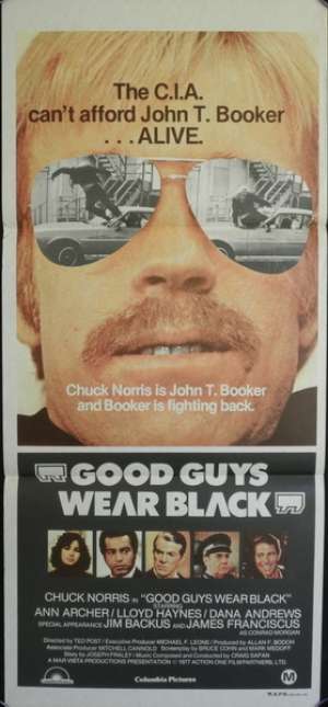 Good Guys Wear Black Daybill movie poster Chuck Norris