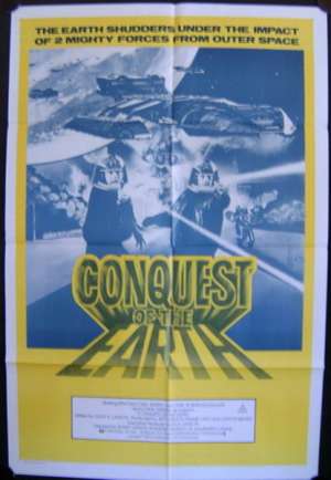Conquest Of The Earth 1981 movie poster Battlestar Australian One Sheet
