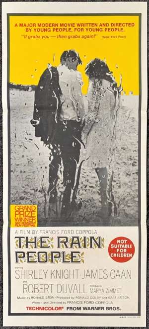 The Rain People Poster Original Rare Daybill 1969 James Caan Robert Duvall