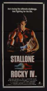 Rocky 4 Poster Daybill Original 1985 Sylvester Stallone Dolph Lundgren Boxing