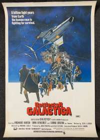 Battlestar Galactica Poster Original One Sheet 1978 Richard Hatch Dirk Benedict