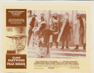Pale Rider Photosheet Lobby 3 Original 11x14 Rare 1985 Clint Eastwood
