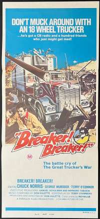 Breaker Breaker Daybill Movie Poster Chuck Norris Martial Arts