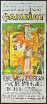 Camelot Poster Daybill Original 1967 Rare FIRST Printing Richard Harris