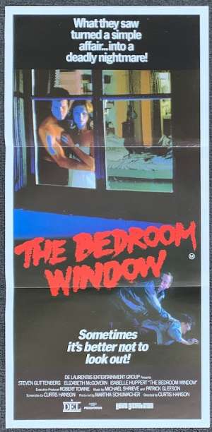 The Bedroom Window Movie Poster Original Daybill 1987 Steve Guttenburg