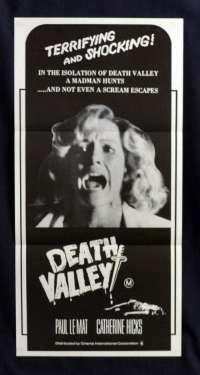 Death Valley 1982 movie poster Daybill Paul Le Matt Catherine Hicks