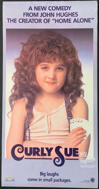 Curly Sue Poster Daybill ROLLED Original Rare 1991 John Hughes
