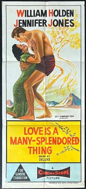 Love Is A Many Splendored Thing Poster Daybill Original Rare 1955