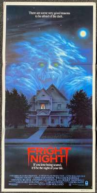 Fright Night Poster Original Daybill 1985 Chris Sarandon Roddy McDowall