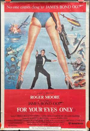 For Your Eyes Only Poster One Sheet Original ROLLED 1981 007 Bond