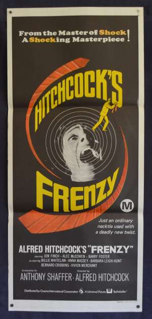 Frenzy Poster Original Daybill 1972 Jon Finch Alec McCowen Alfred Hitchcock