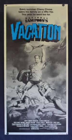 National Lampoons Vacation Daybill Poster Rare Original Chevy Chase John Candy